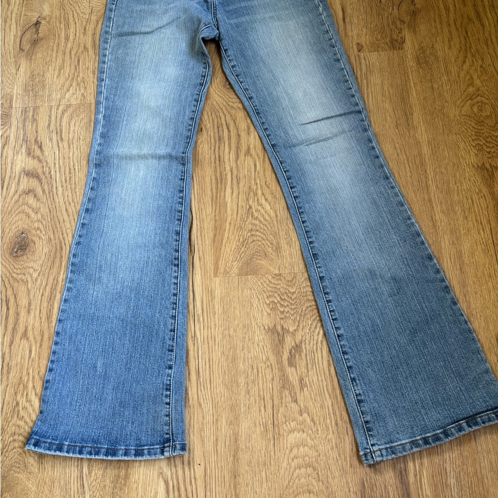 Delicious Blue Flare Wide Leg Jeans